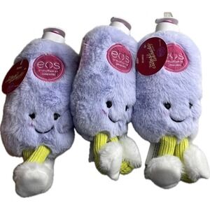 (3) EOS Zuru Toy Vanilla Cashmere Purple Furry Plush Lotion Bottle Zuro *New*